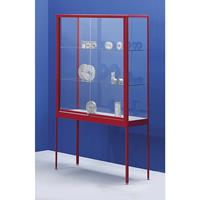 EUROKRAFTpro Vitrine, uitvoering kastvitrine, breedte 1500 mm, 2 schuifdeuren, zeer brandvertragend