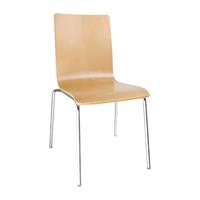 Bolero stoel met vierkante rug beuken (4 stuks) - 4