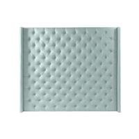 DKD Home Decor Kopfende des Betts  Blau Polyester Holz MDF