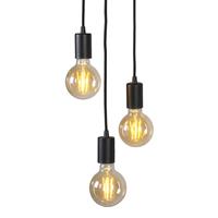 QAZQA Industriële hanglamp Zwart