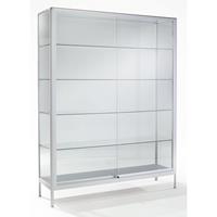 EUROKRAFTpro Vitrine, uitvoering staande vitrine, breedte 1200 mm, 2 draaideuren, zeer brandvertragend
