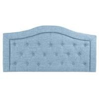 DKD Home Decor Kopfende des Betts  Blau Holz Polyester (167 x 8 x 132 cm)