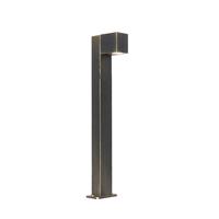 QAZQA Industriële staande buitenlamp antiek goud 65 cm IP44 - Baleno