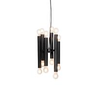 QAZQA Art deco hanglamp Zwart