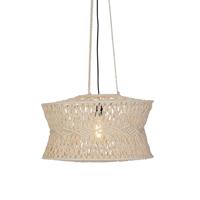 QAZQA Oosterse hanglamp grijs 50 cm - Leonard