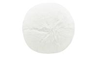 HOME STORY Pouf  Fluffi ¦ weiß ¦ 100% Polyesterfüllung, 750gr. Ø: [60.0]  - Möbel Kraft