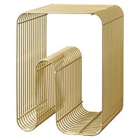 Curva Draht-Hocker Gold