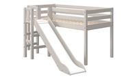 FLEXA Halbhohes Bett mit Rutsche  Flexa Classic ¦ grau ¦ Maße (cm): B: 174 H: 120  - Möbel Kraft