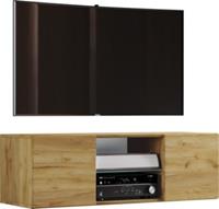 VCM TV Schrank Lowboard Tisch Board Fernseh Sideboard Wandschrank Jusa braun