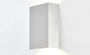 Meisterleuchten LED-Wandleuchte, 2-flammig Nickel matt ¦ silber ¦ Maße (cm): B: 15 H: 4,7 T: 10  - Möbel Kraft