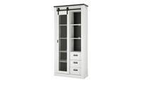 Vitrine ¦ weiß ¦ Maße (cm): B: 92 H: 200 T: 37  - Möbel Kraft