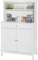 SoBuy Küchenschrank Buffetschrank Beistellschrank Sideboard weiß