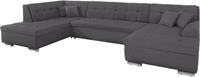 DOMO collection Wohnlandschaft »Aversa«, wahlweise mit Bettfunktion, frei im Raum stellbar