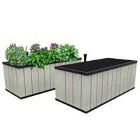 Keter Plantenbak Sequoia groot PP grijs 240933