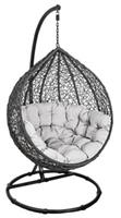 Yomonda dynamic24 Lounge Hängesessel Hängesessel schwarz