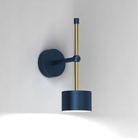 Euluna Wandlamp Arena in blauw-goud
