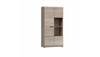 Stylefy Aston Vitrine II Sonoma Eiche ohne LED-Beleuchtung