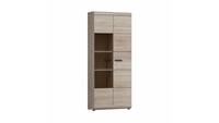Stylefy Aston Vitrine Sonoma Eiche mit LED-Beleuchtung