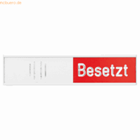 Franken Manuelle Besetztanzeige für Türen und Wände 102x27,4mm silber