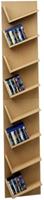 VCM Design Wandregal Hängeregal Bücherregal CD DVD Schrank Regal Lansi Maxi hellbraun