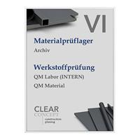 MADRID Silver Line™ Türschild DIN A5 hoch, HxB 212,5 x 150,5 mm silber