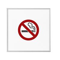 MADRID Silver Line™ Türschild Piktogramm HxB 120 x 120 mm Rauchen verboten
