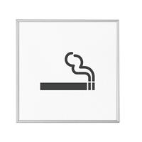 MADRID Silver Line™ Türschild Piktogramm HxB 120 x 120 mm Rauchen erlaubt