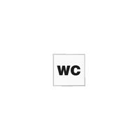 MADRID Silver Line™ Türschild Piktogramm HxB 120 x 120 mm WC ohne Piktogramm
