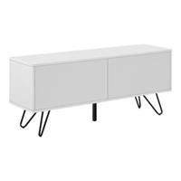 En.casa Sideboard Bollebygd mit 2 Schranktüren Kommode Wandschrank Metallgestell 46,5x110x30cm in verschiedenen Farben weiß