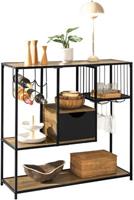 SoBuy Küchenregal Standregal Bäckerregal Mikrowellenregal Industrie-Design natur