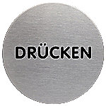 Durable Piktogramm 'Drücken' Edelstahl