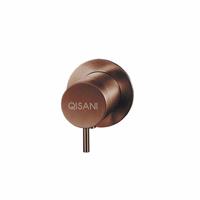 Qisani Flow thermostatische 1 -weg inbouwkraan met inbouwdeel Geborsteld PVD Copper (koper) 25612.05