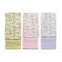 DKD Home Decor Tücher-Set  Blau Rosa Baumwolle grün (3 pcs)