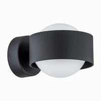 Euluna Wandlamp Mado van staal, zwart, 1-lamp