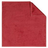 Cawö Cawö keukendoek Solid 50x50 bordeaux