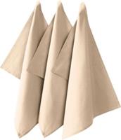 REDBEST Geschirrtuch  3er-Pack Baumwolle Seattle beige Gr. 50 x 70