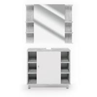 Vicco Badmöbelset Fynn Beton grau