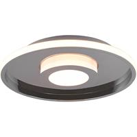 BES LED LED Plafondlamp - Badkamerlamp - Trion Asmaya - Opbouw Rond 35W - Spatwaterdicht IP44 - Dimbaar - Warm Wit 3000K - Mat Chroom - Aluminium