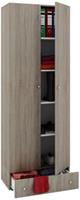 VCM Mehrzweckschrank Dielenschrank Vandol   Auswahlmöglichkeiten: +Schublade / +Aufsatz, Höhe 198 cm braun