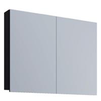 VCM Spiegelschrank Badspiegel Spiegel Badezimmer Hängespiegel Badinos 60 cm schwarz