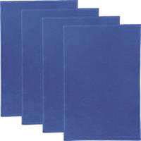 Erwin Müller Multifunktionstuch 4er-Pack Baumwolle blau Gr. 50 x 70