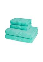 Ross 2 X Handtuch Duschtuch - im Set Cashmere feeling, türkis, 4er