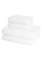 Ross 2 X Handtuch Duschtuch - im Set Cashmere feeling, weiß, 4er