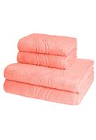 Ross 2 X Handtuch Duschtuch - im Set Cashmere feeling, orange, 4er