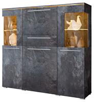 Helvetia Meble Highboard India Breedte 130 cm