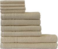 Dyckhoff Handtuch Set Kristall, Set, 10 tlg., Walkfrottee, mit feiner Bordüre