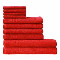 Dyckhoff Handtuch Set Kristall, Set, 10 tlg., Walkfrottee, mit feiner Bordüre