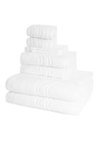 Ross 2 X Wasch- Gäste- Dusch- Handtuch im Set Cashmere feeling, weiß, 8er