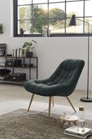 SalesFever Relaxfauteuil met xxl-stiksels, met zwarte of naturelkleurige poten