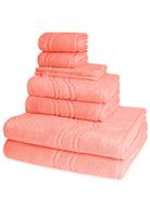 Ross 2 X Wasch- Gäste- Dusch- Handtuch im Set Cashmere feeling, orange, 8er
